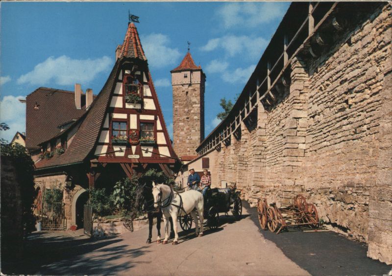 Alte Schmiede, Rothenburg ob der Tauber, Horse-drawn Carriage Germany