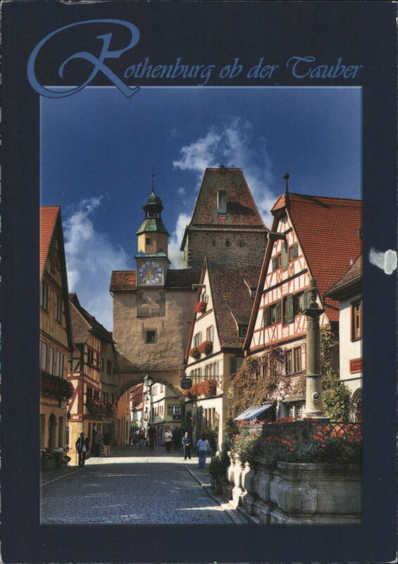 Rothenburg ob der Tauber Street Scene Germany