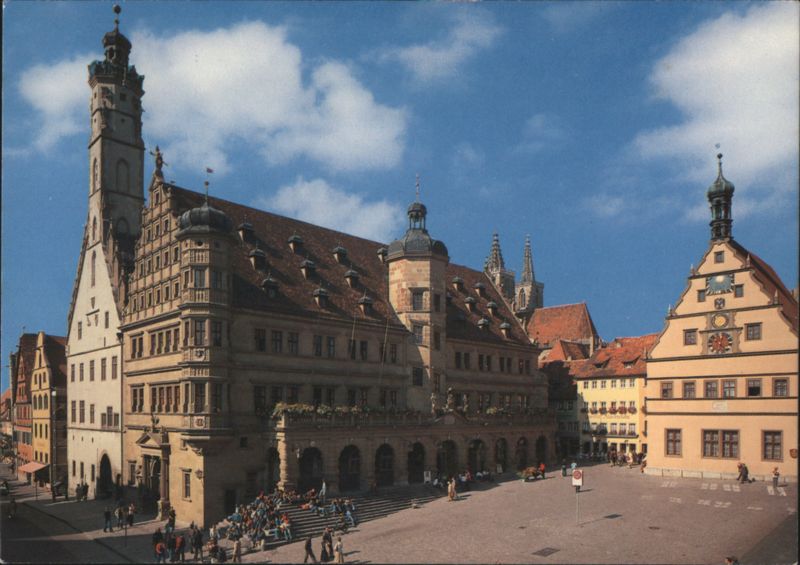Rathaus and Market Square, Rothenburg ob der Tauber Germany