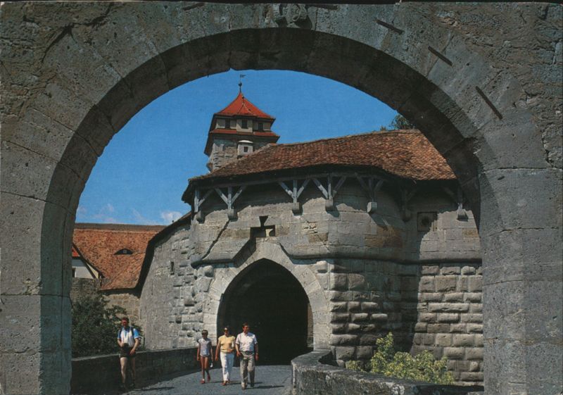 Spitalbastei Archway, Rothenburg ob der Tauber Germany