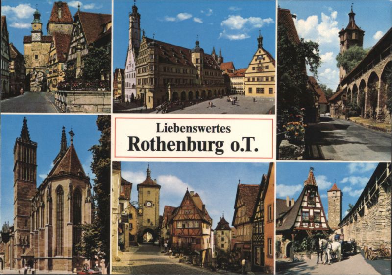 Liebenswertes Rothenburg o.T. - Collage of Views Rothenburg ob der Tauber Germany