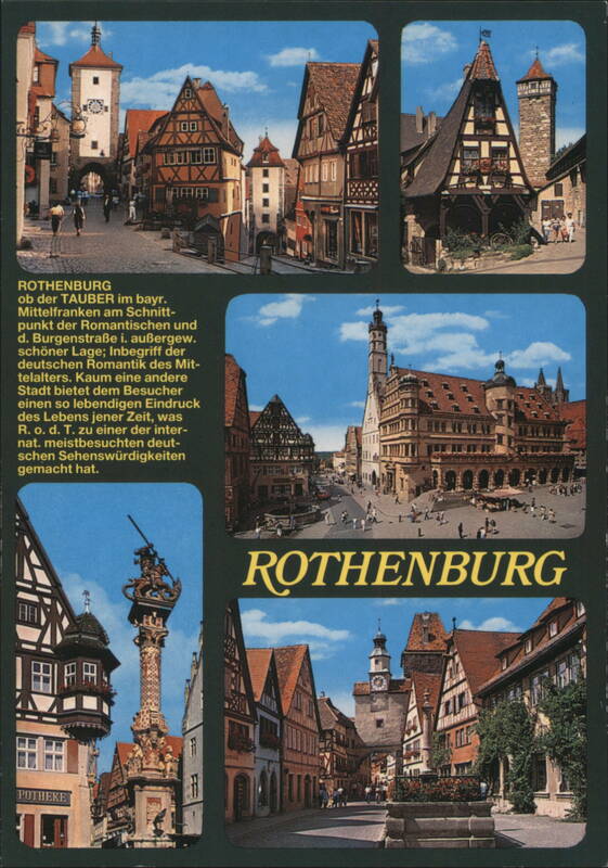 Rothenburg ob der Tauber: Rathaus, Old Smithy, St. Marks Tower Germany