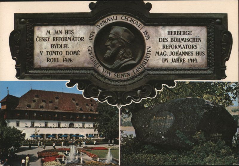 Johannes Hus Memorials and Residence Plaque, Konstanz Germany