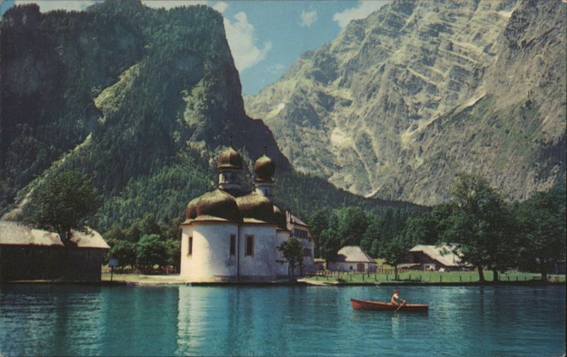 Chapel of St. Bartholomew on Lake Konigssee Germany