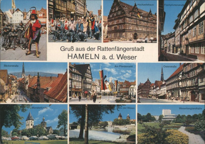 Hameln a. d. Weser - Views of the Pied Piper City Germany