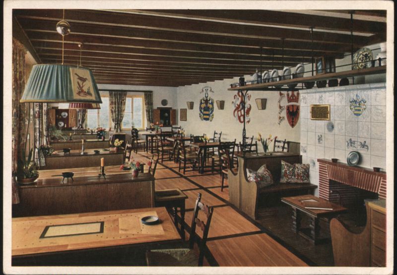 Burg Guttenberg Inn Interior with Fireplace Hassmersheim Germany