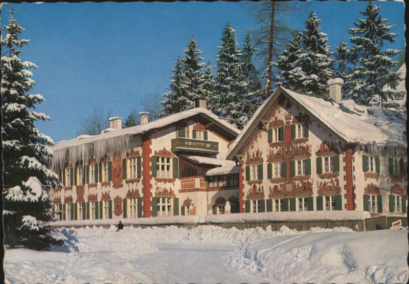 Hänsel und Gretel House in Winter, Oberammergau Germany