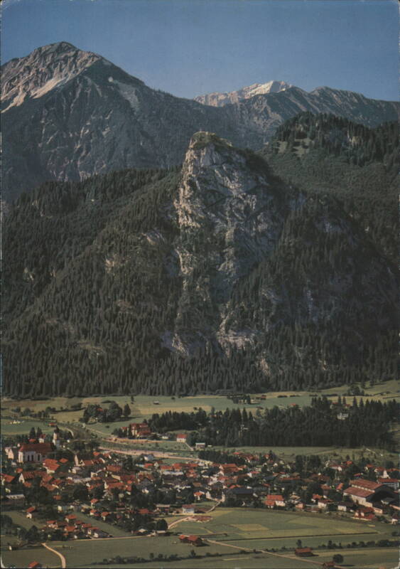 Oberammergau with Notkarspitze, Kofel, and Zugspitze Germany