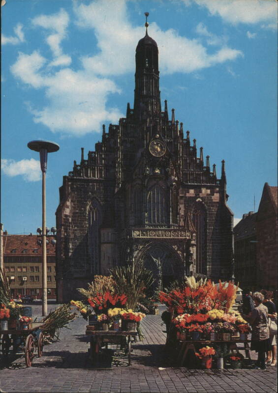 Church of Our Lady, Nürnberg with Flower Market Germany
