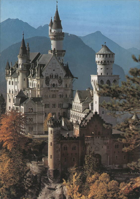 Neuschwanstein Castle Autumn Landscape Füssen Germany