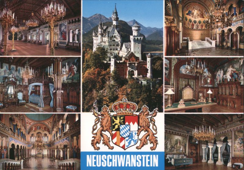 Neuschwanstein Castle - Exterior and Interior Views Germany