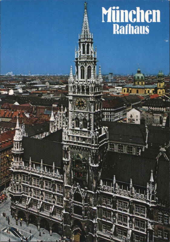 Munich New Town Hall and Theatine Church Germany