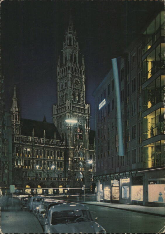 Munich New Town Hall at Night Germany