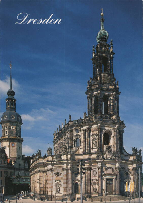 Dresden Hofkirche and Residenzschloss Tower Germany