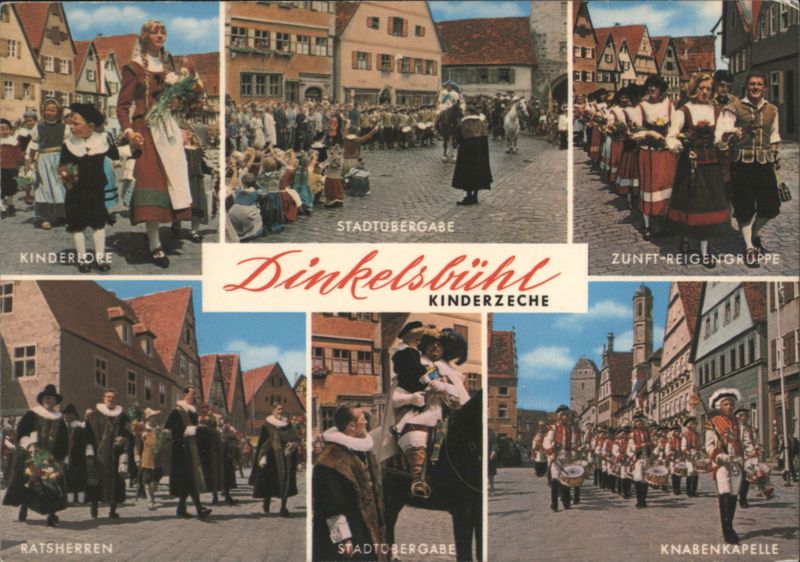 Dinkelsbühl Kinderzeche Festival Scenes Germany