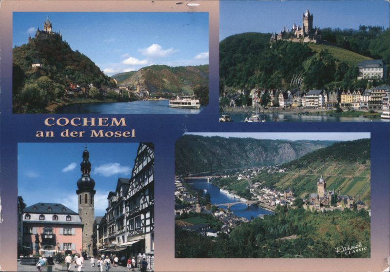 Cochem and Reichsburg Castle on the Mosel River Germany