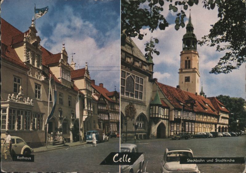 Celle City Hall, Stechbahn, and City Church Germany