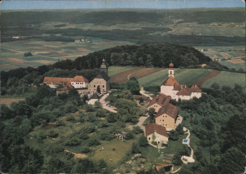 Sulzbürg Hilltop Complex with Churches Aerial View Germany