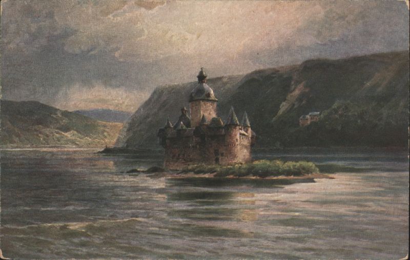 Pfalz Castle in the Rhine River near Kaub Germany
