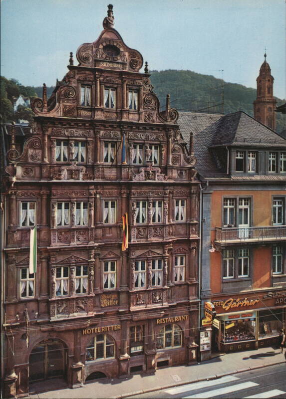 Hotel Ritter with Magnificent Renaissance Facade, Heidelberg Germany