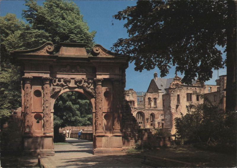 Elisabethentor Gate at Heidelberg Castle Germany