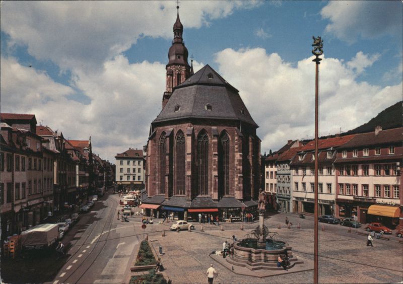 Heidelberg: Church of the Holy Ghost and Marktplatz Germany