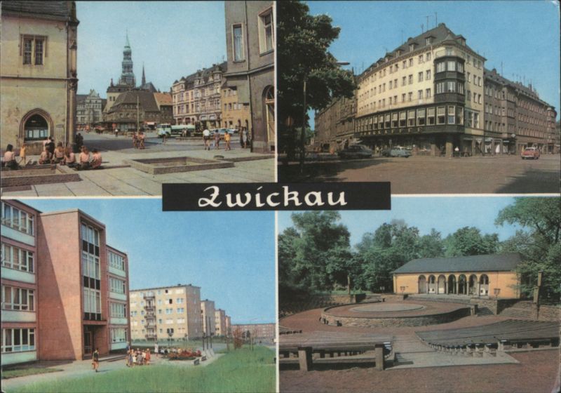 Zwickau Views: Market, Ringkaffee, Eckersbach, Open-Air Stage Germany