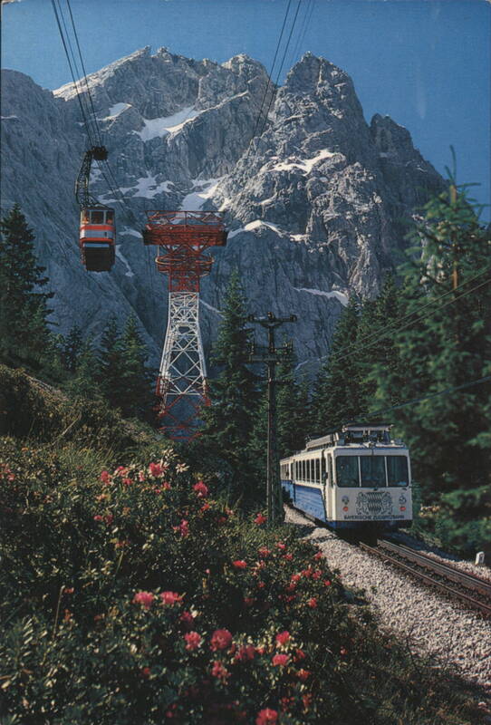 Zugspitze Peak with Cable Car & Cogwheel Train, Germany Garmisch-Partenkirchen