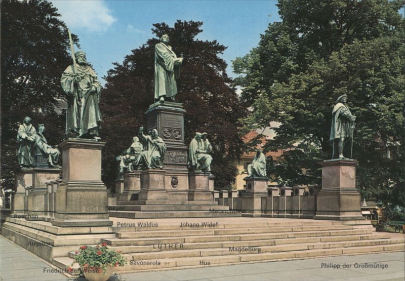 Luther Monument with Reformation Figures, Worms Germany