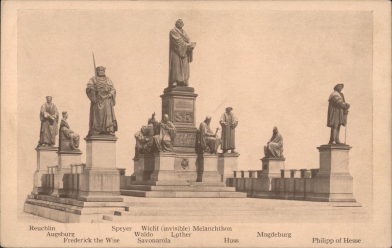 Luther Monument Commemorating Diet of Worms Appearance