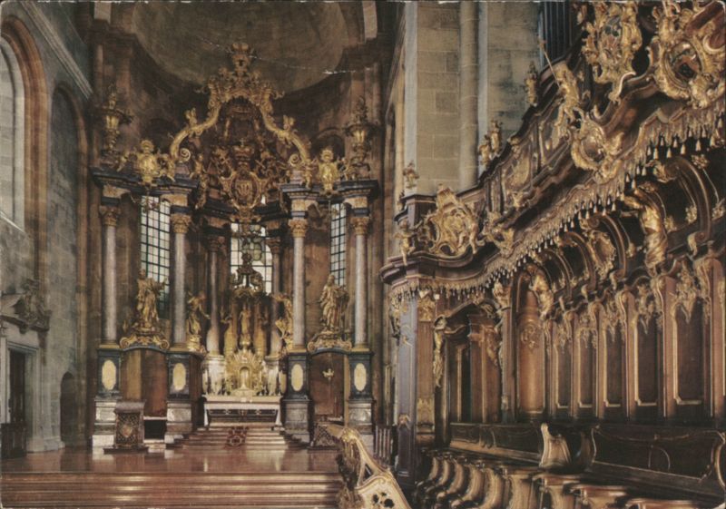 Worms Dom High Altar & Ornate Baroque Choir Stalls Germany