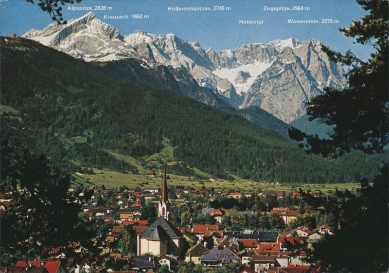 Partenkirchen and Zugspitze Group, Garmisch-Partenkirchen Germany