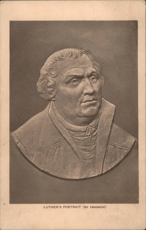 Luther's Portrait By Cranach Sculpture & Carving