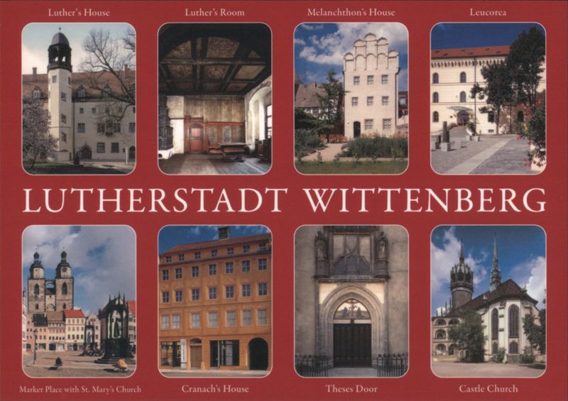 Multi-View of Lutherstadt Wittenberg Landmarks Germany