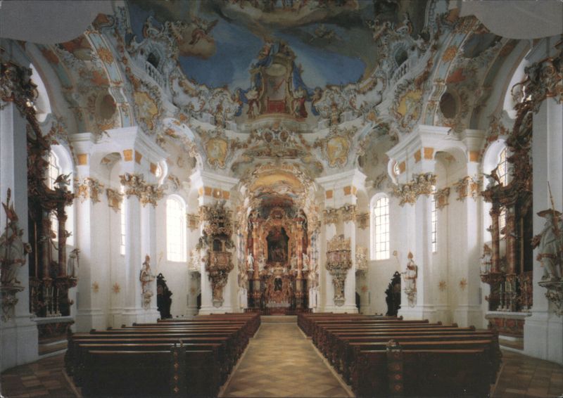 Wieskirche Interior, Pilgrimage Church of the Scourged Saviour