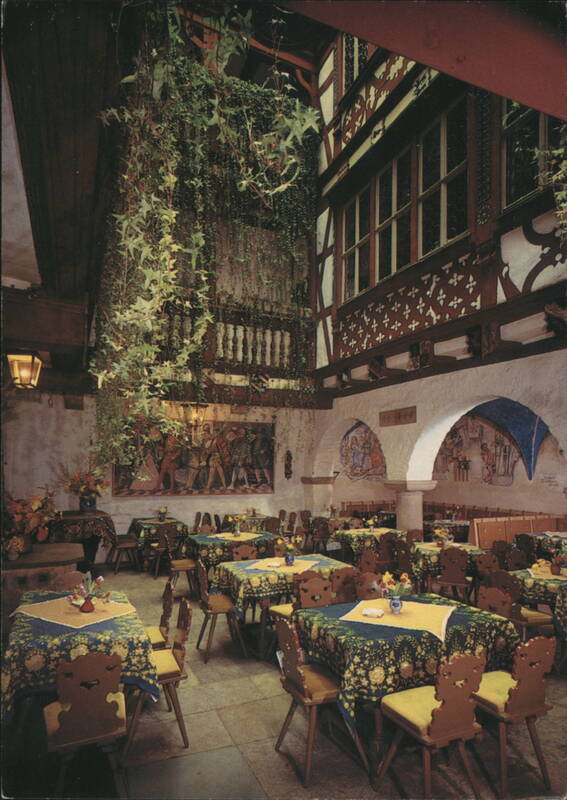 Baumeisterhaus Cafe Restaurant Interior, Rothenburg ob der Tauber Germany
