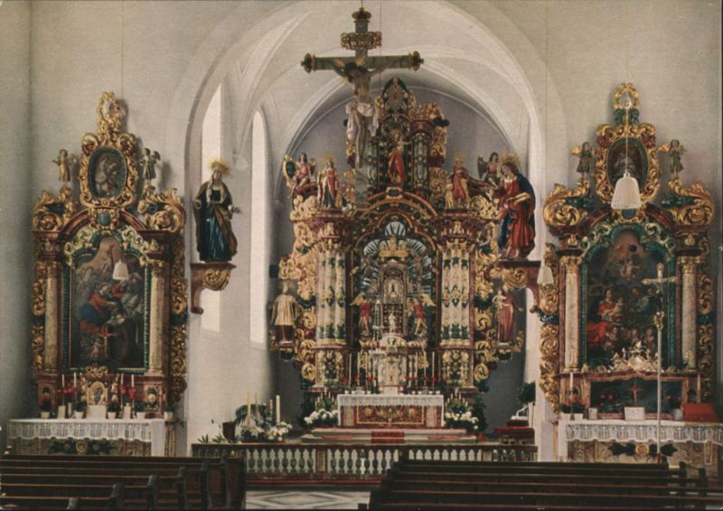 Triberg Pilgrimage Church Interior, High Altar Germany