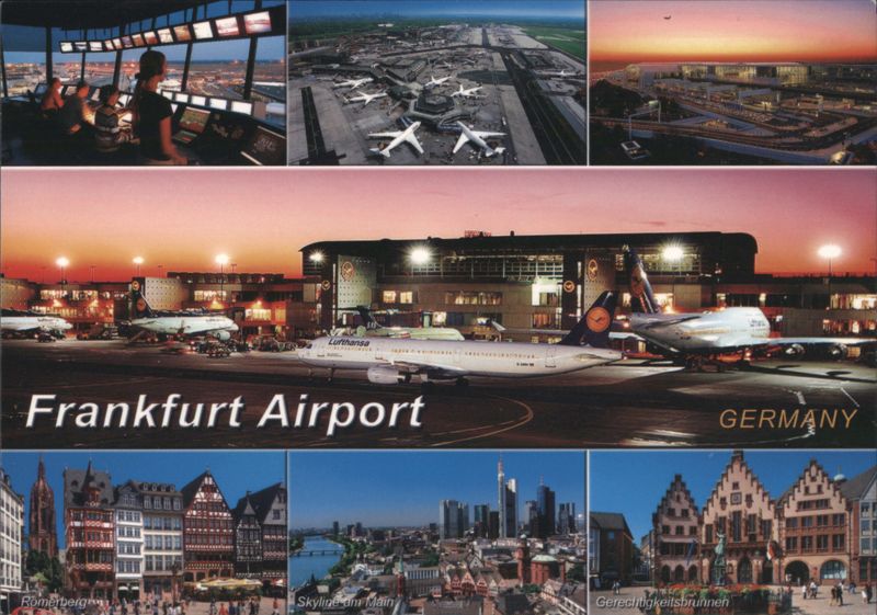 Frankfurt Airport Operations & City Landmarks Frankfurt am Main Germany