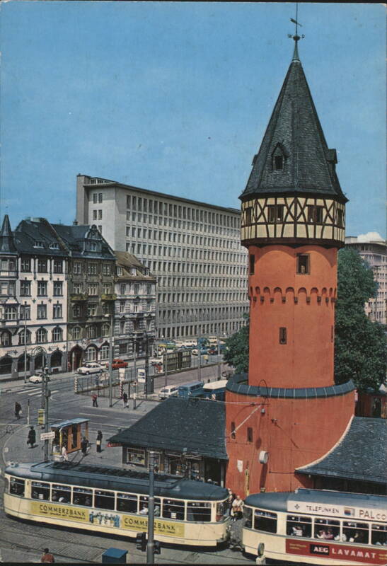 Bockenheimer Warte Tower & Trams, Frankfurt Frankfurt am Main Germany