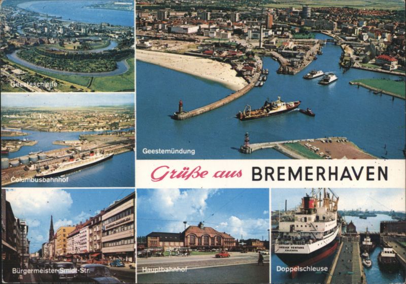Bremerhaven City and Port Views Germany