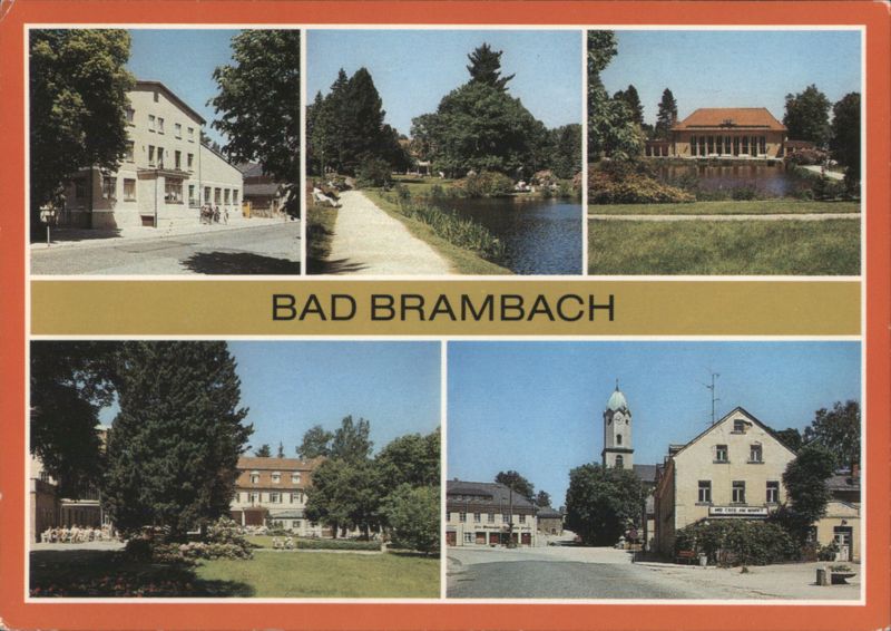 Bad Brambach Multi-View: Spa Park, Festhalle, Vogtlandhaus Germany