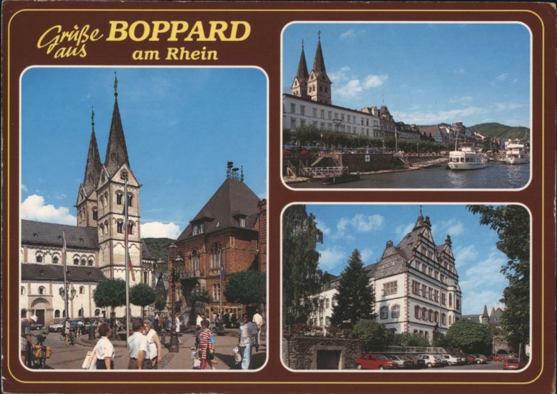 Boppard am Rhein - St. Severus Church, Rhine River & Historic Buildings Germany