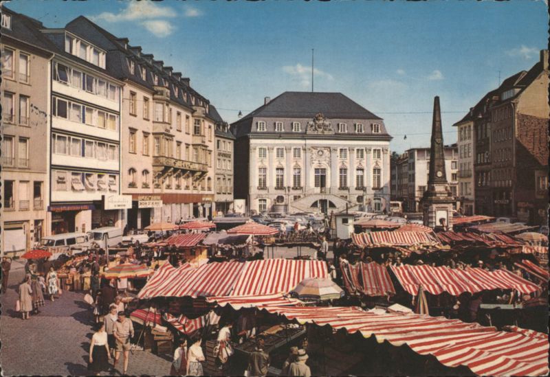 Bonn Marktplatz with Old Town Hall Germany