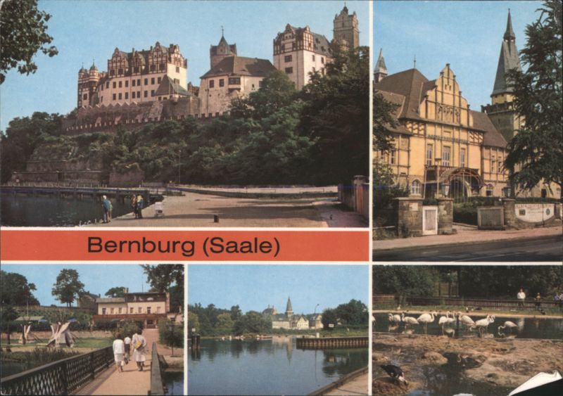 Bernburg (Saale) Castle, Saale River & Town Views Germany