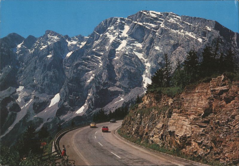 Roßfeld Ring Road and Hohem Göll Mountain, Berchtesgaden Germany