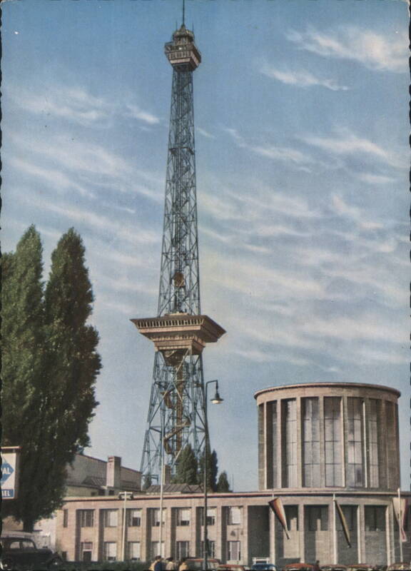 Berlin Funkturm Radio Tower with Exhibition Hall Germany