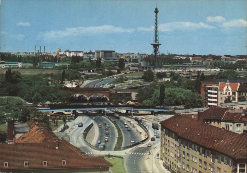 Berlin City Highways and Radio Tower Germany