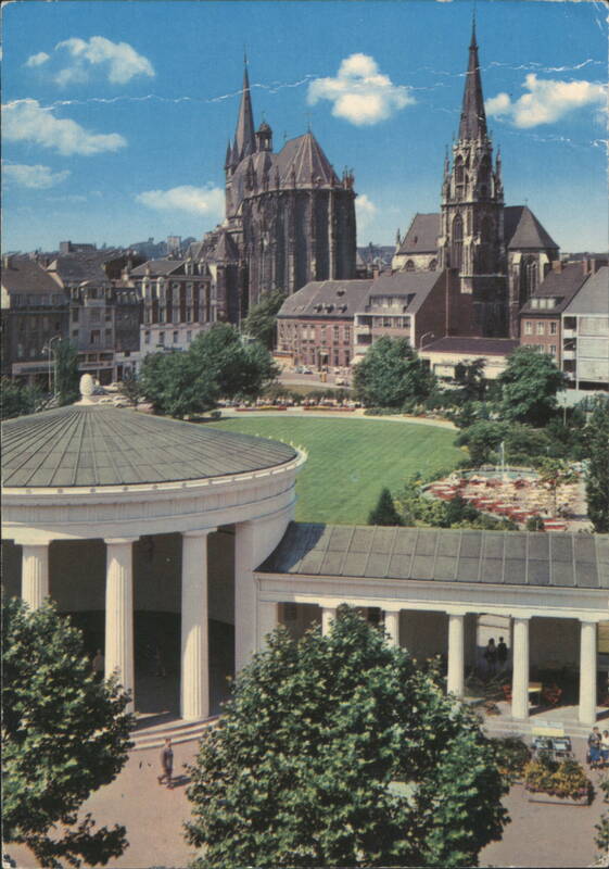 Elisenbrunnen and Aachen Cathedral Germany