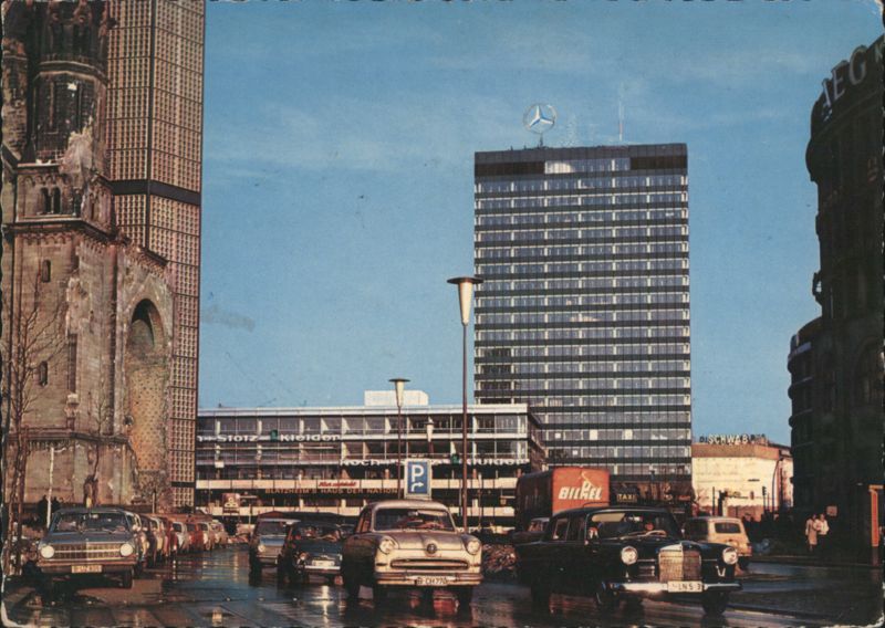 Europa-Center with Kaiser Wilhelm Memorial Church, Berlin Germany