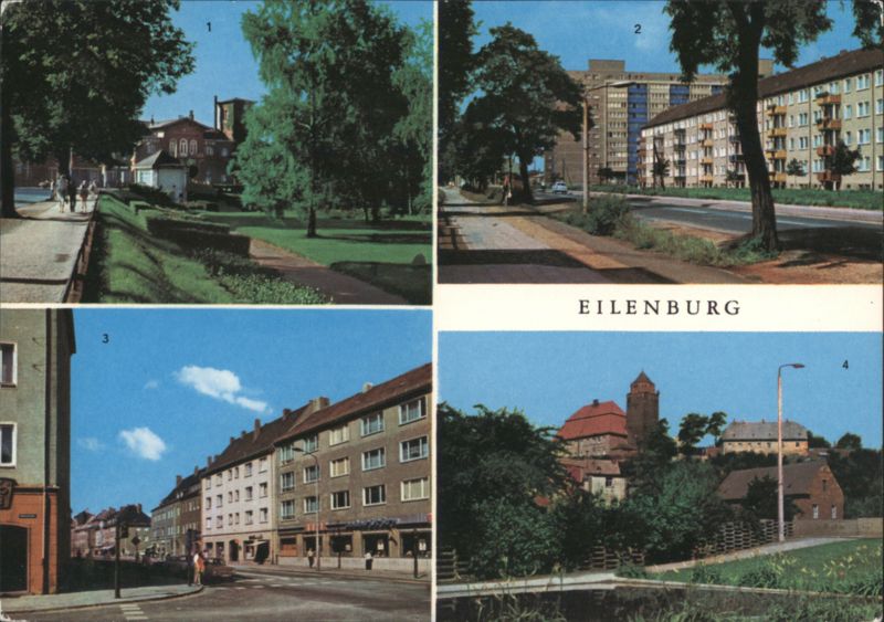 Eilenburg: Bahnhof, Hochhaus, Leipziger Straße, Sorbenburg Germany